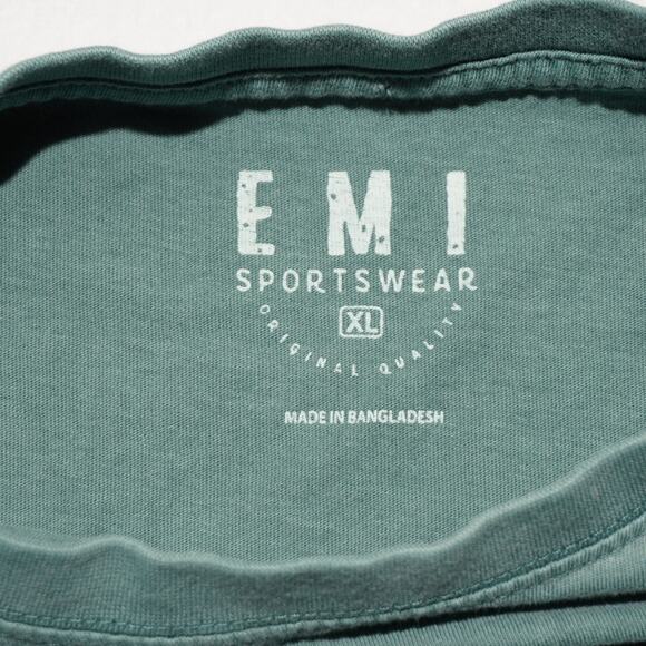 EMI Sportswear Moab Utah Kokopelli Graphic T-Shirt XL – Faded Green 100% Cotton - Picture 4 of 10